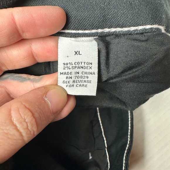 Nordstrom PTCL Carpenter Pants Women XL Relaxed Fit Hammer Loop Cotton Black NWT - Picture 4 of 7